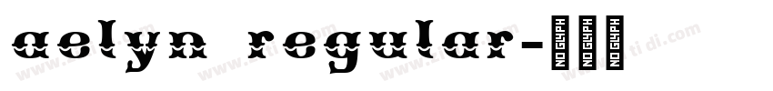 aelyn regular字体转换